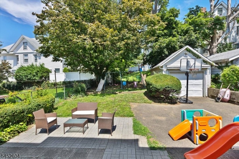 Patio and backyard