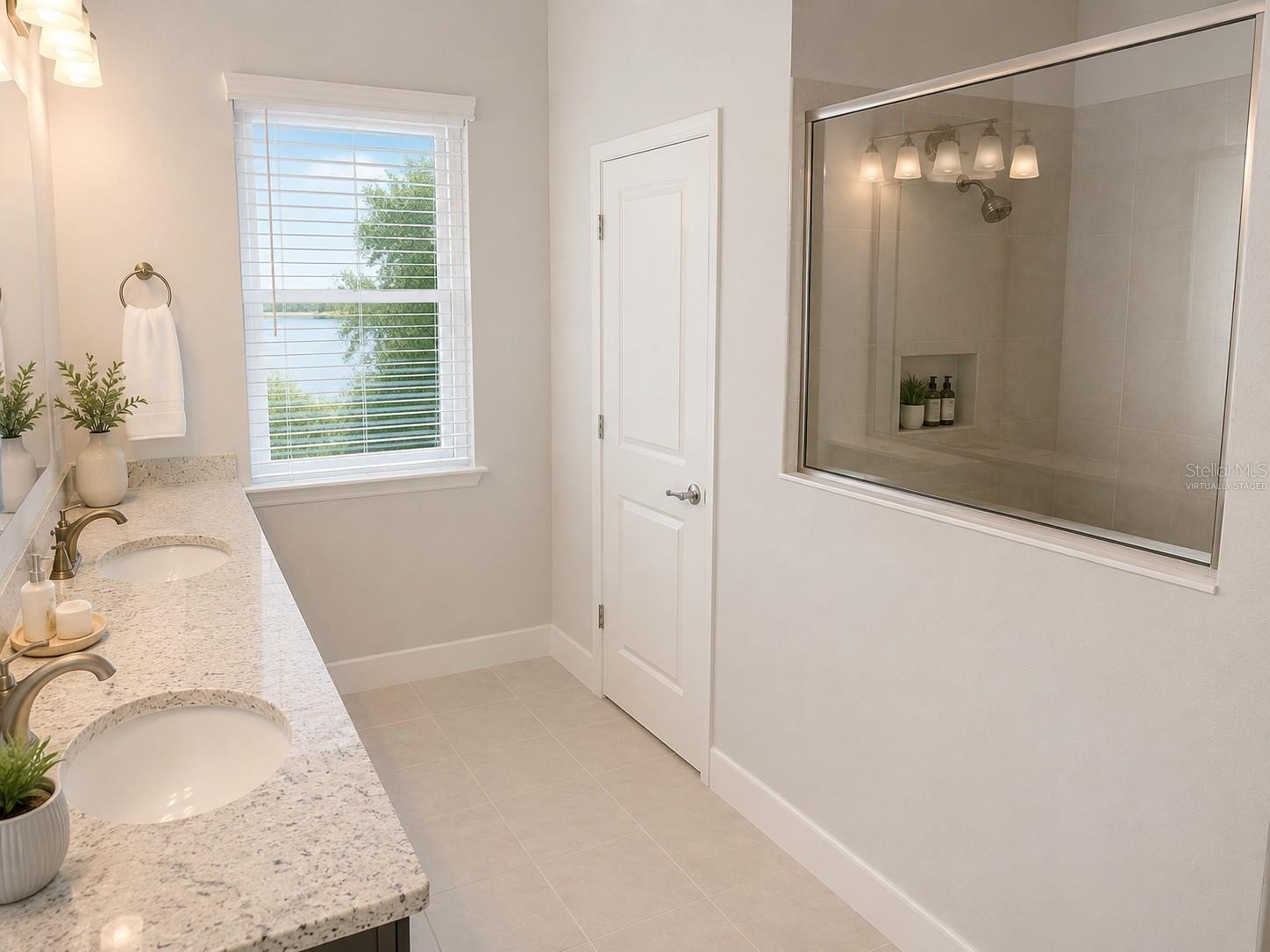 14048 Larkspur Lake Dr - Full bathroom with tub/shower combination and updated finishes. Virtually staged.