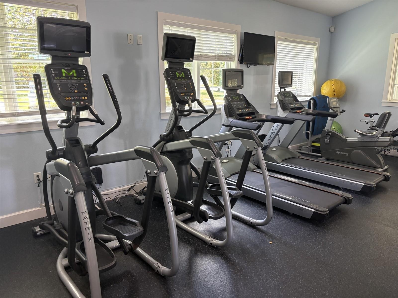 14048 Larkspur Lake Dr - Lakeview Pointe fitness center with cardio equipment.