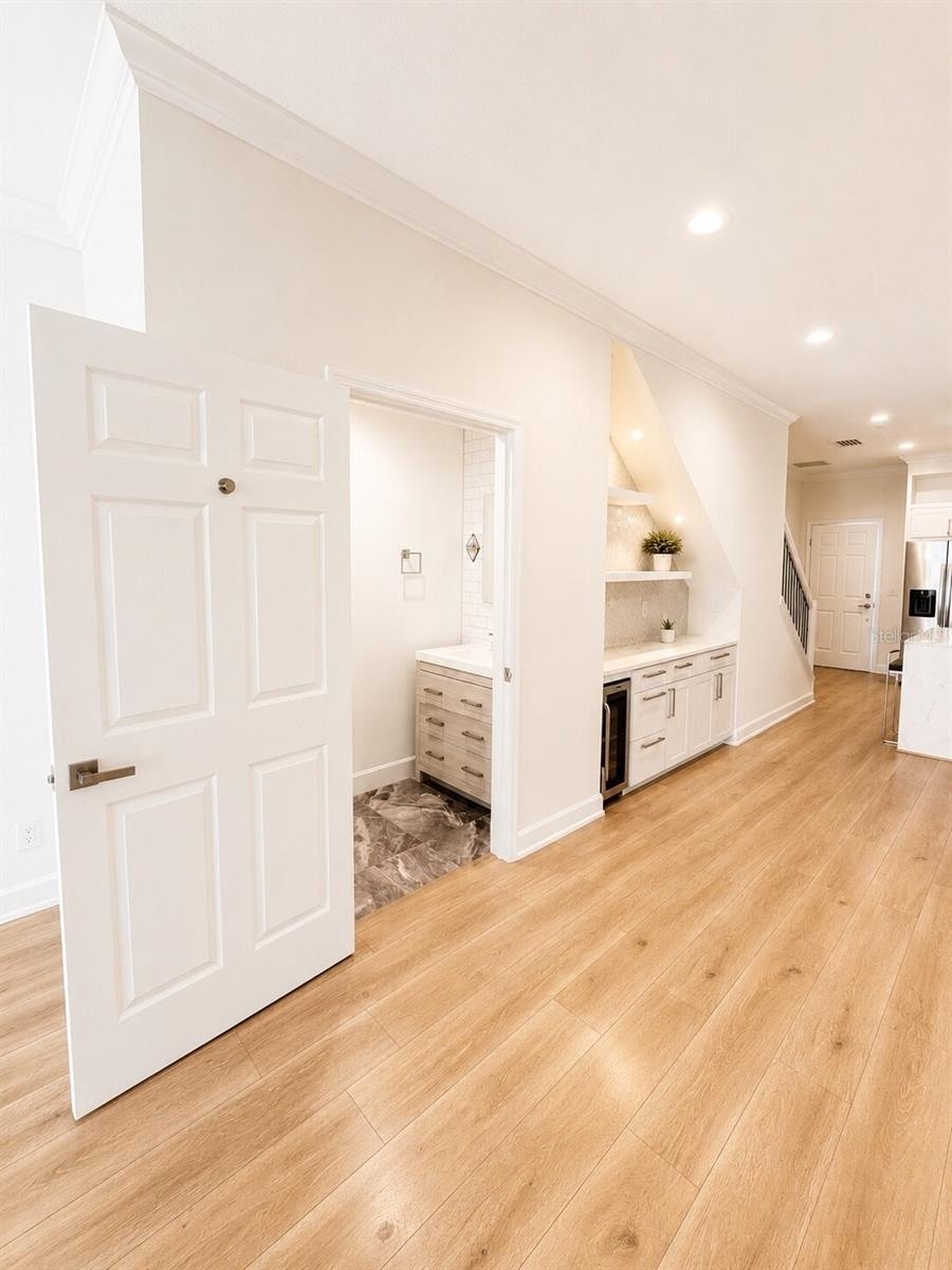 Half Bath and Bar
