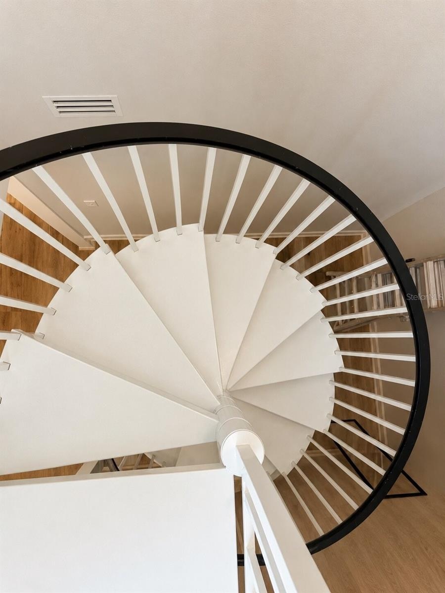 Spiral Stairs to Rooftop