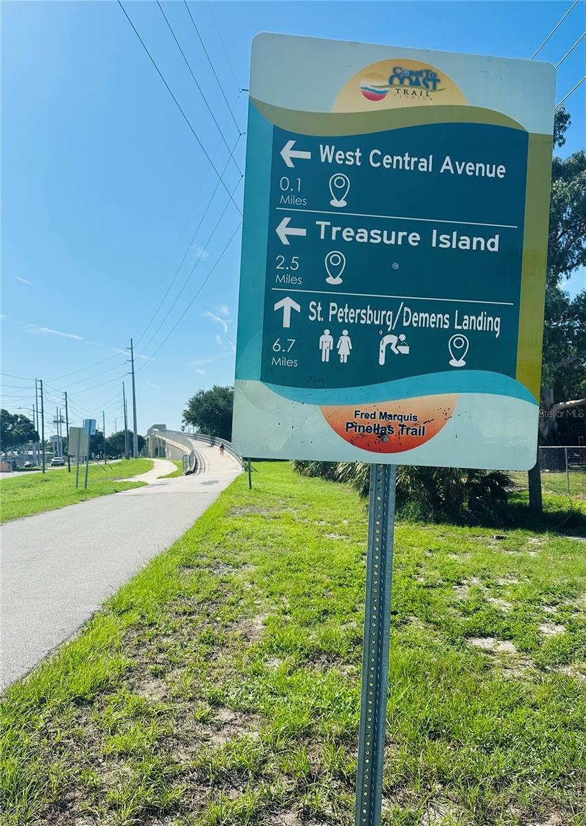 Pinellas Trail is 47 miles long. Only 5 blocks away!
