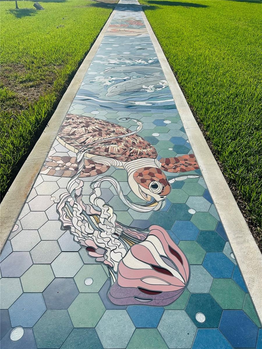 Sunset Park Mosaic sidewalk