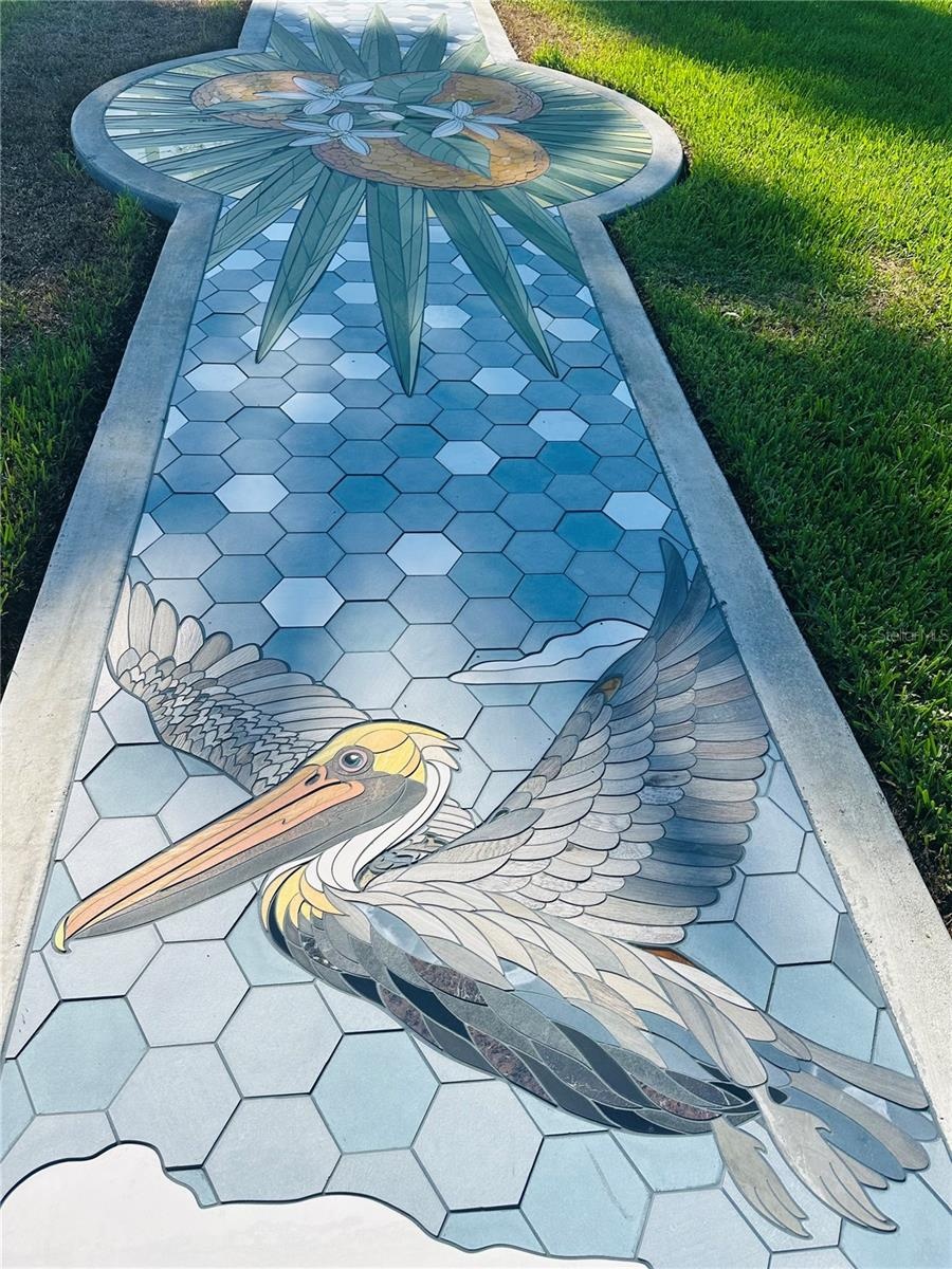 Sunset Park Mosaic sidewalk