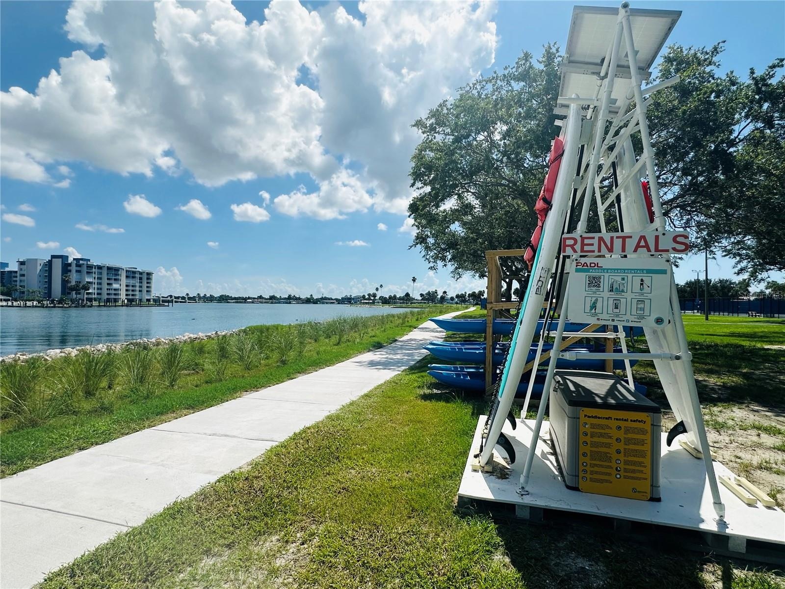 Launch your kayak or paddle board at Treasure Bay Dock