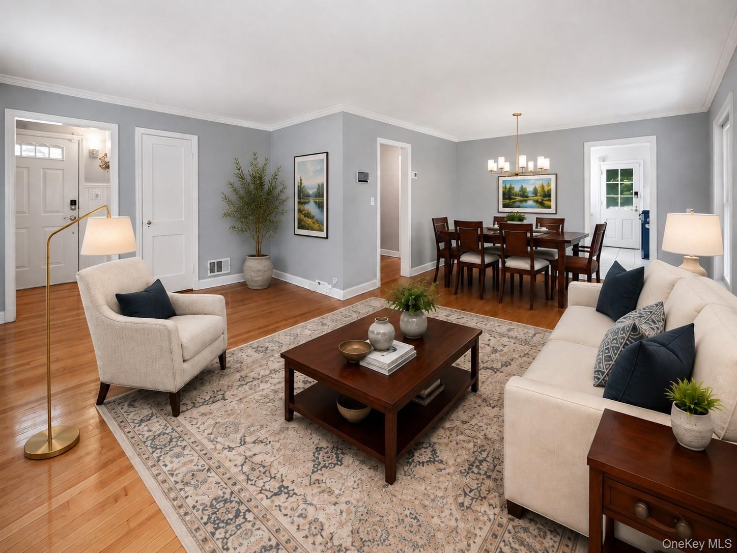 Virtually Staged Livingroom