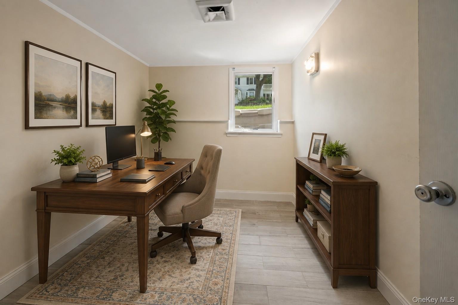 Virtually Staged Bonus Room - Home Office