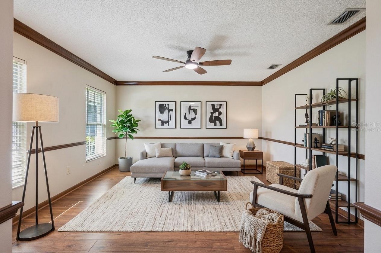 Virtually Staged Living room