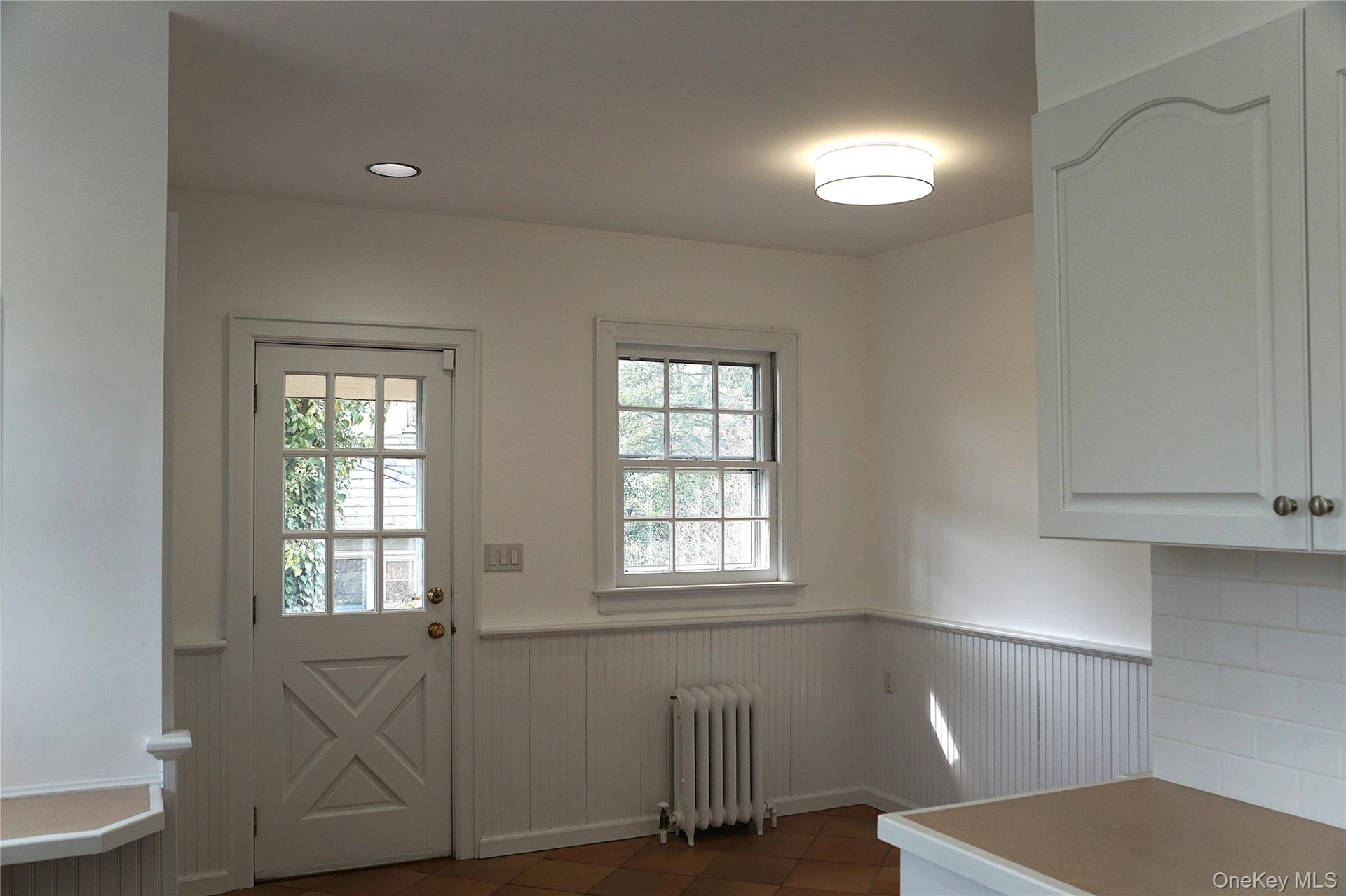 Exit to the yard from the kitchen