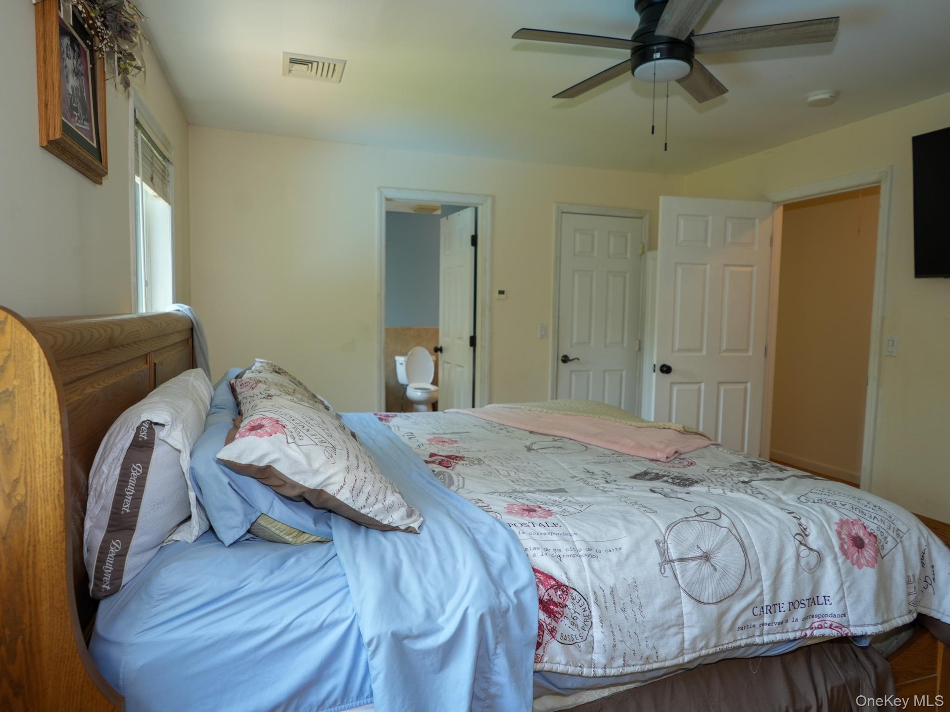 With plenty of space and His and Hers walk in closets