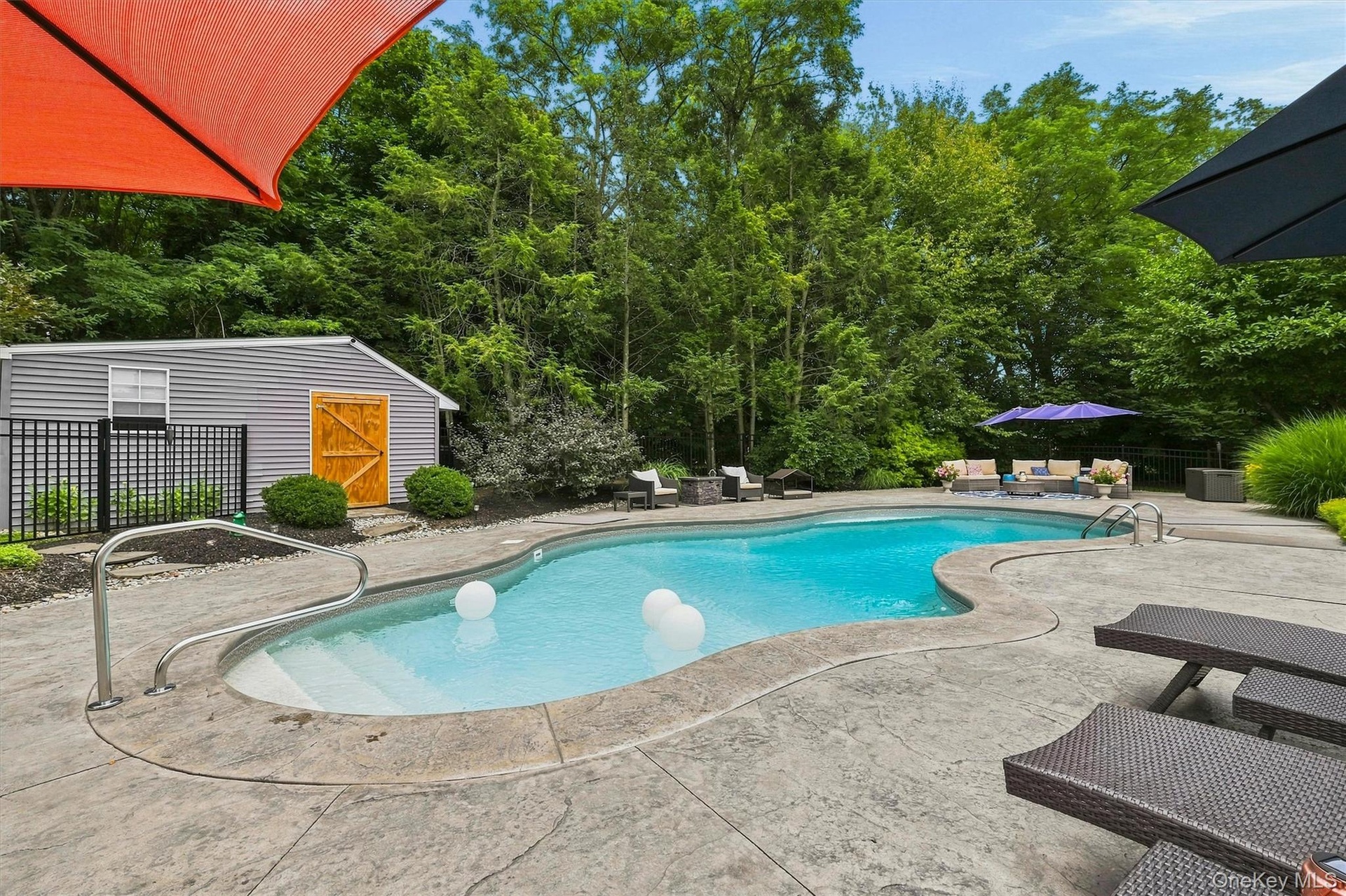 Swim, sun, rest, repeat. There is wide deck space all around the pool so there is space for everyone.