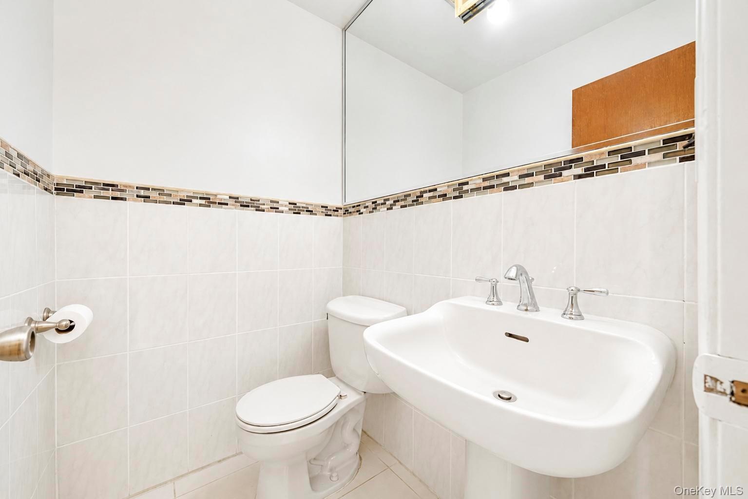 Half bath room on 1st floor.