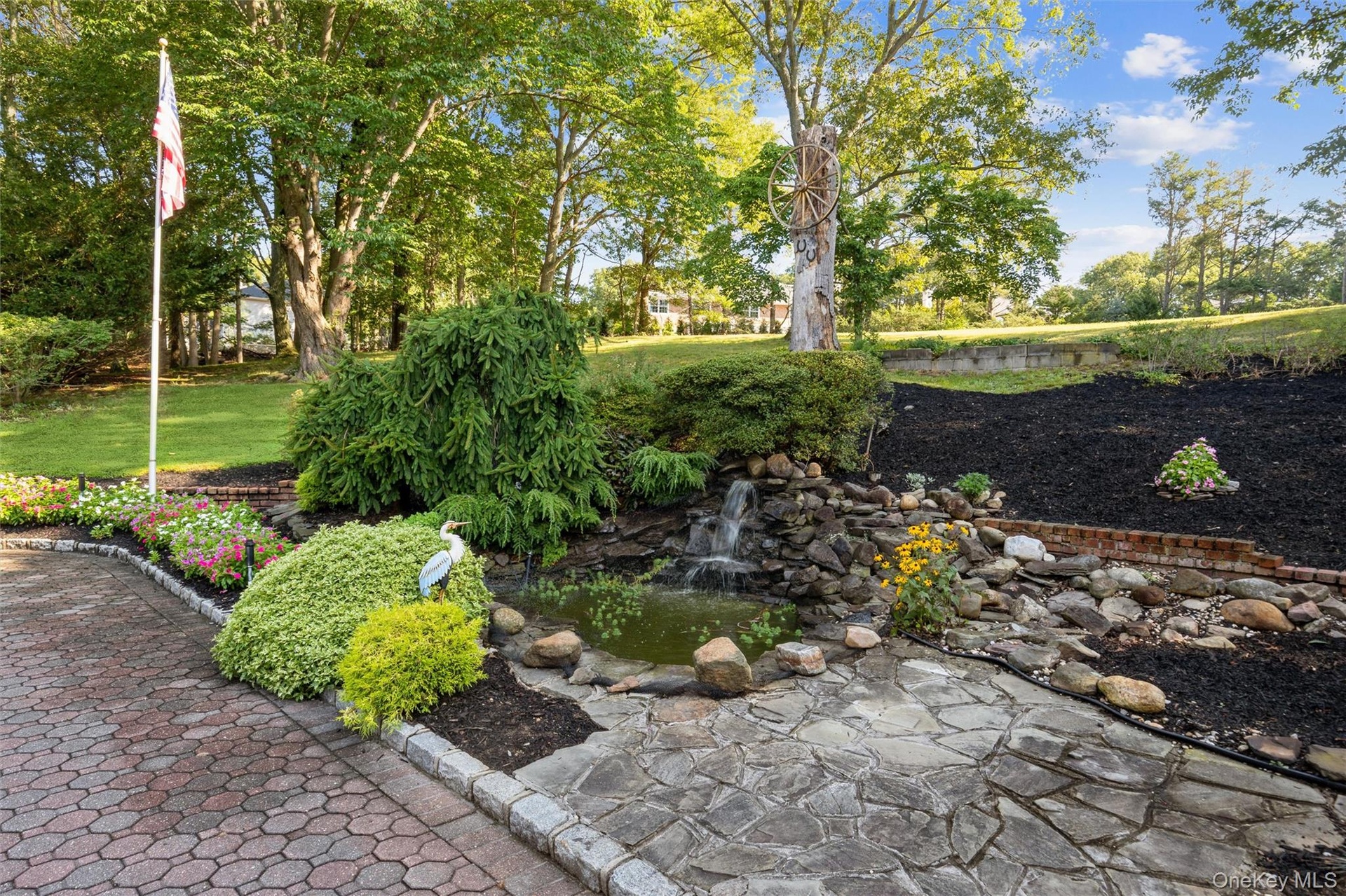 Pond with Waterfall