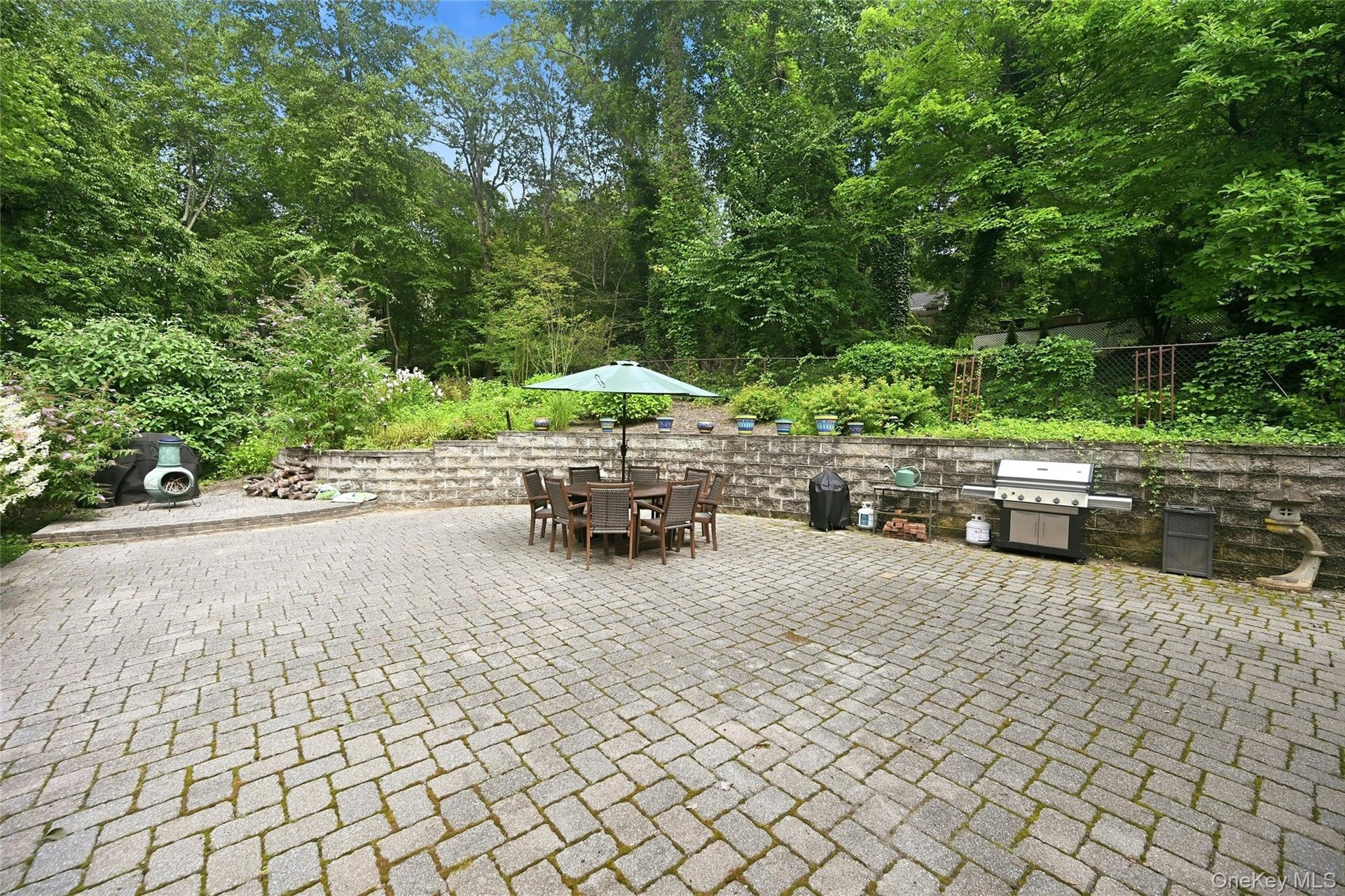 Huge paved area, great for entertaining