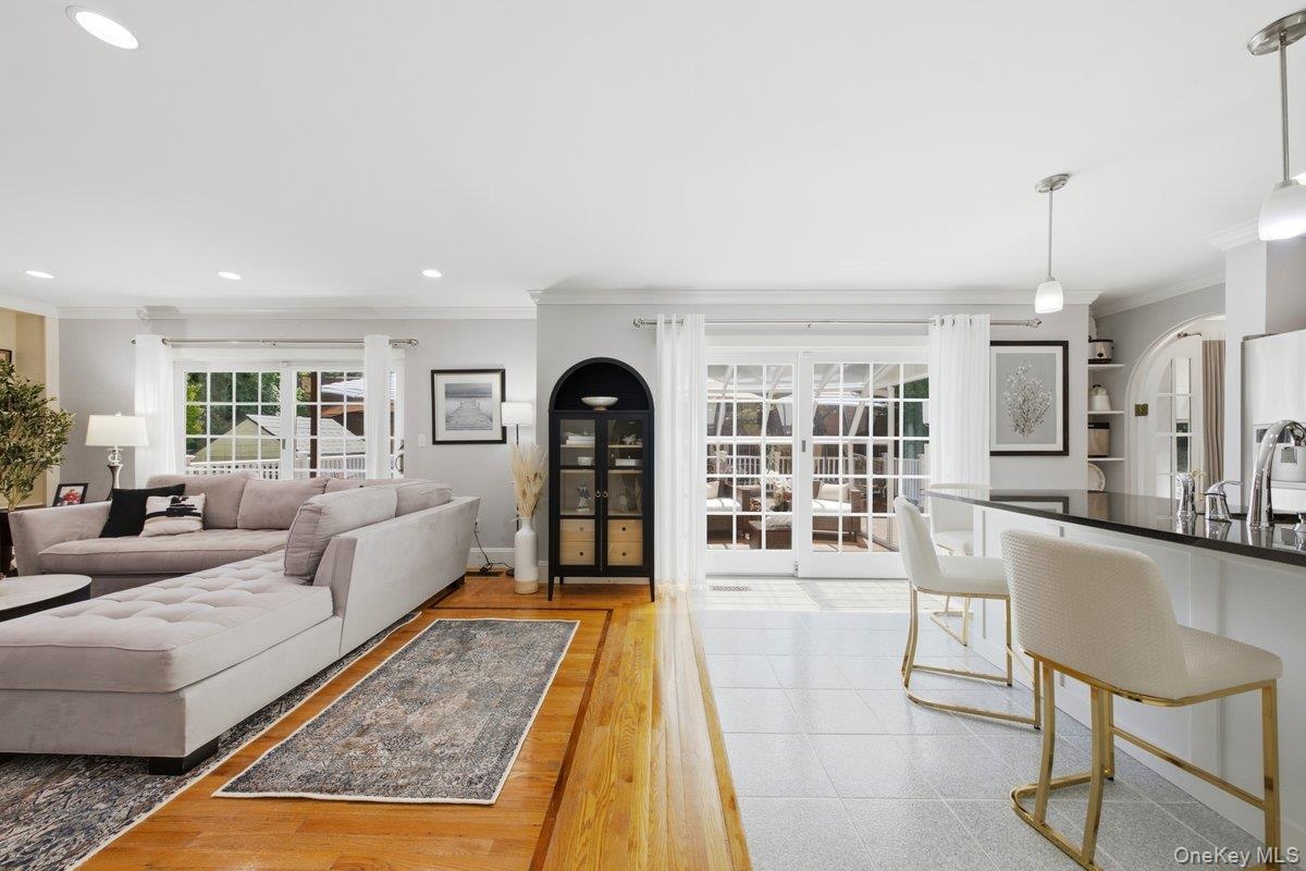Wonderful Living room with an Open Kitchen concept