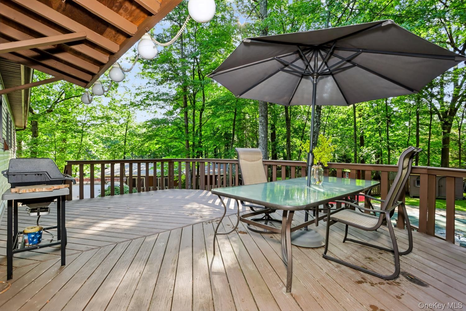 Deck with entry to Dining Room