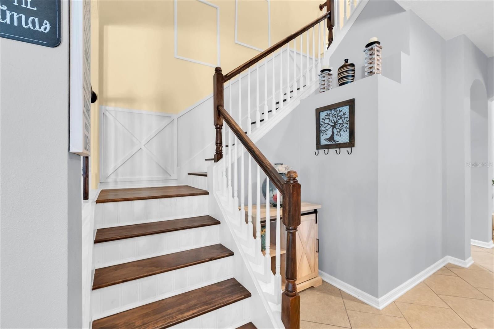 WOOD ON STAIRS