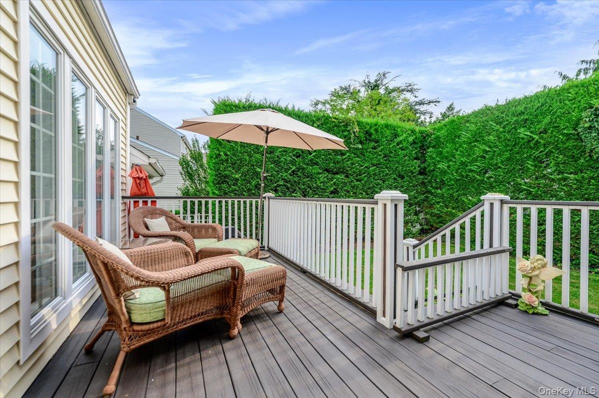 Beautiful Deck off the Kitchen and Entertainment Room