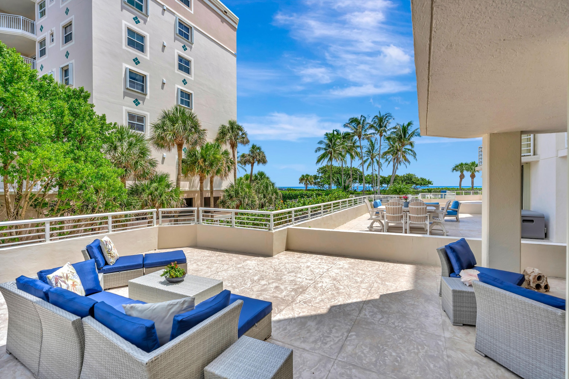 Exceptional Patio approximately 1,100 sq ft, private outdoor terrace. An impressive extension of the condo with abundant space for entertaining, dinni