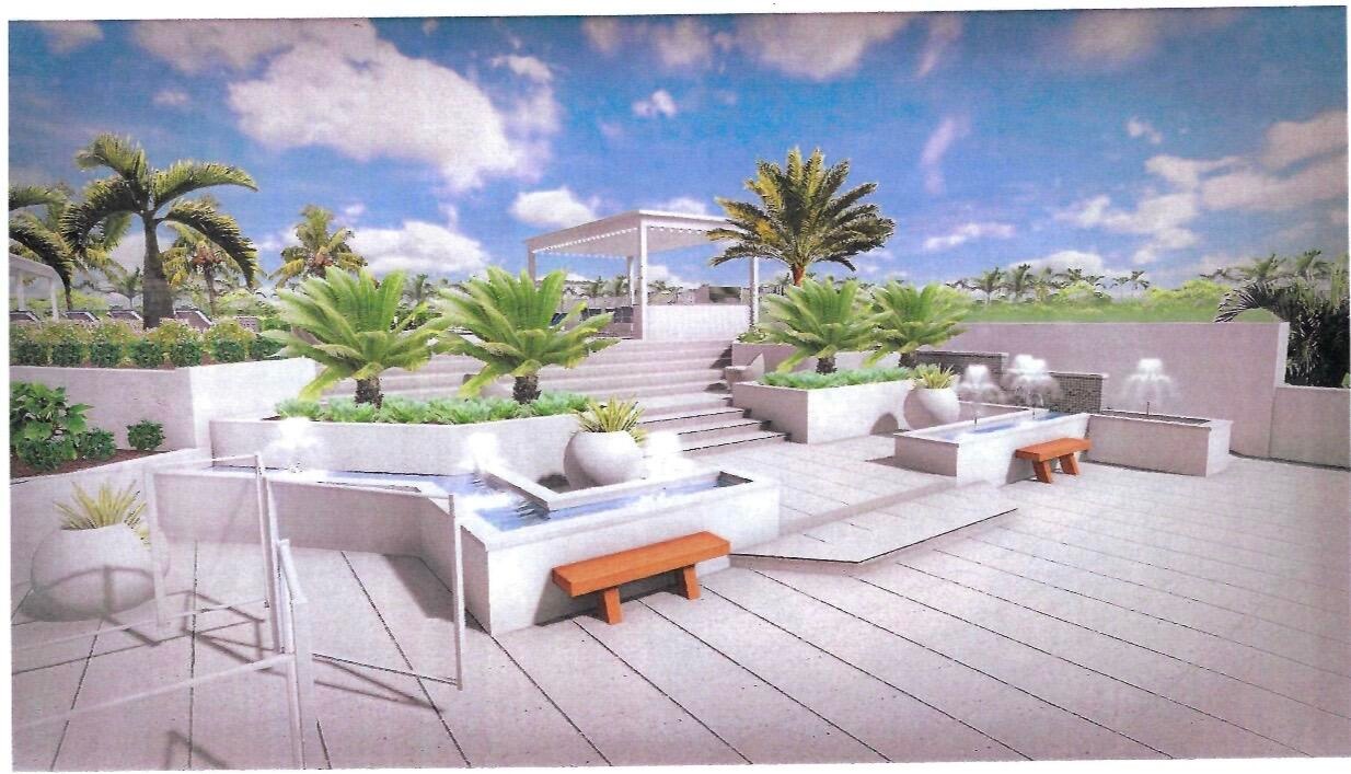 These digital renderings showcase the planned completed transformation of the community’s outdoor amenities, offering a preview of the exceptional res
