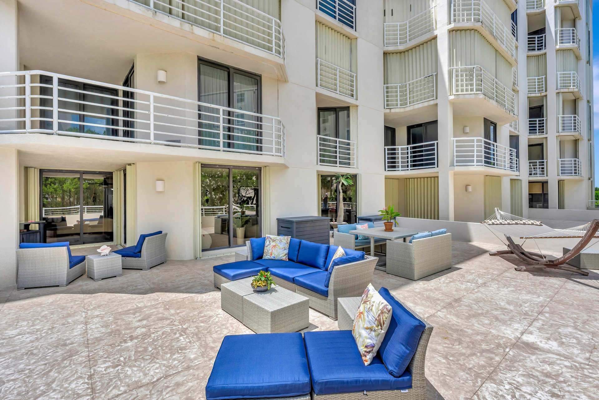 Exceptional Patio approximately 1,100 sq ft, private outdoor terrace. An impressive extension of the condo with abundant space for entertaining, dinni