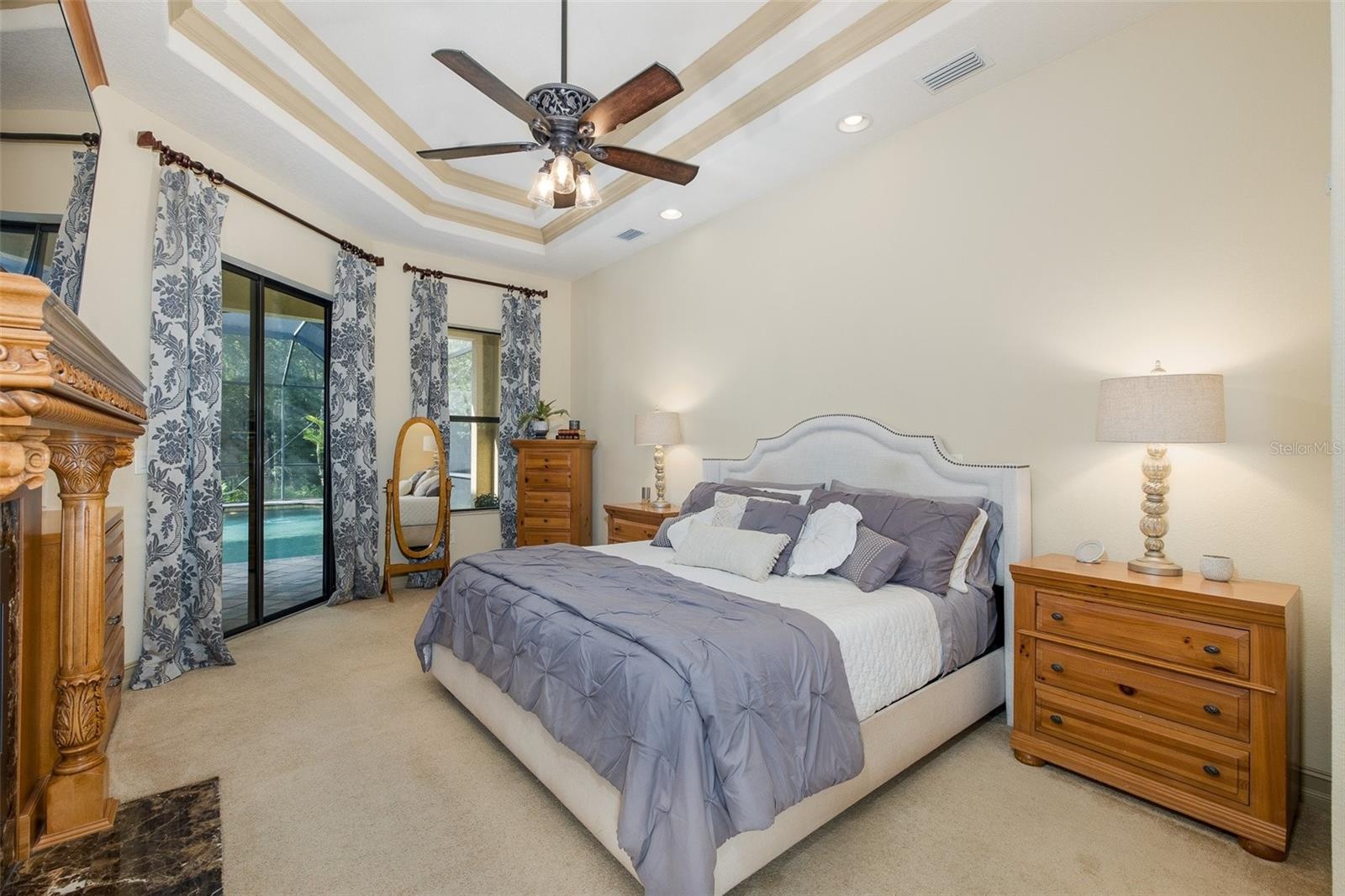 Primary Bedroom leads to covered lanai
