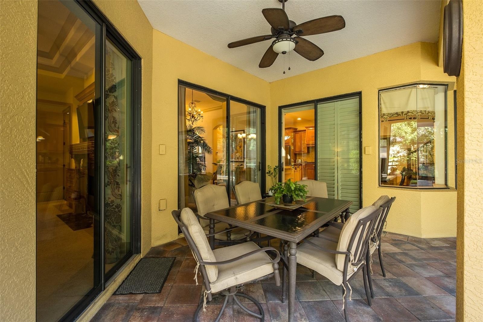 Covered outdoor dining/entertaining area