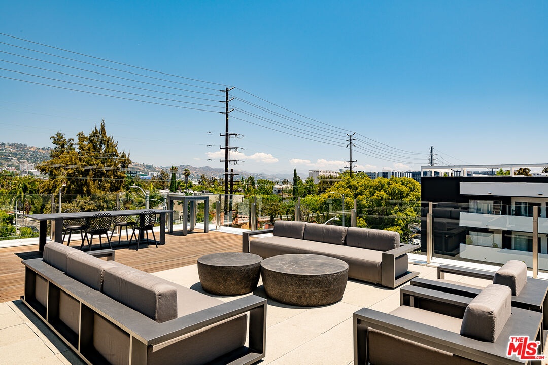 Private roof deck for this uni