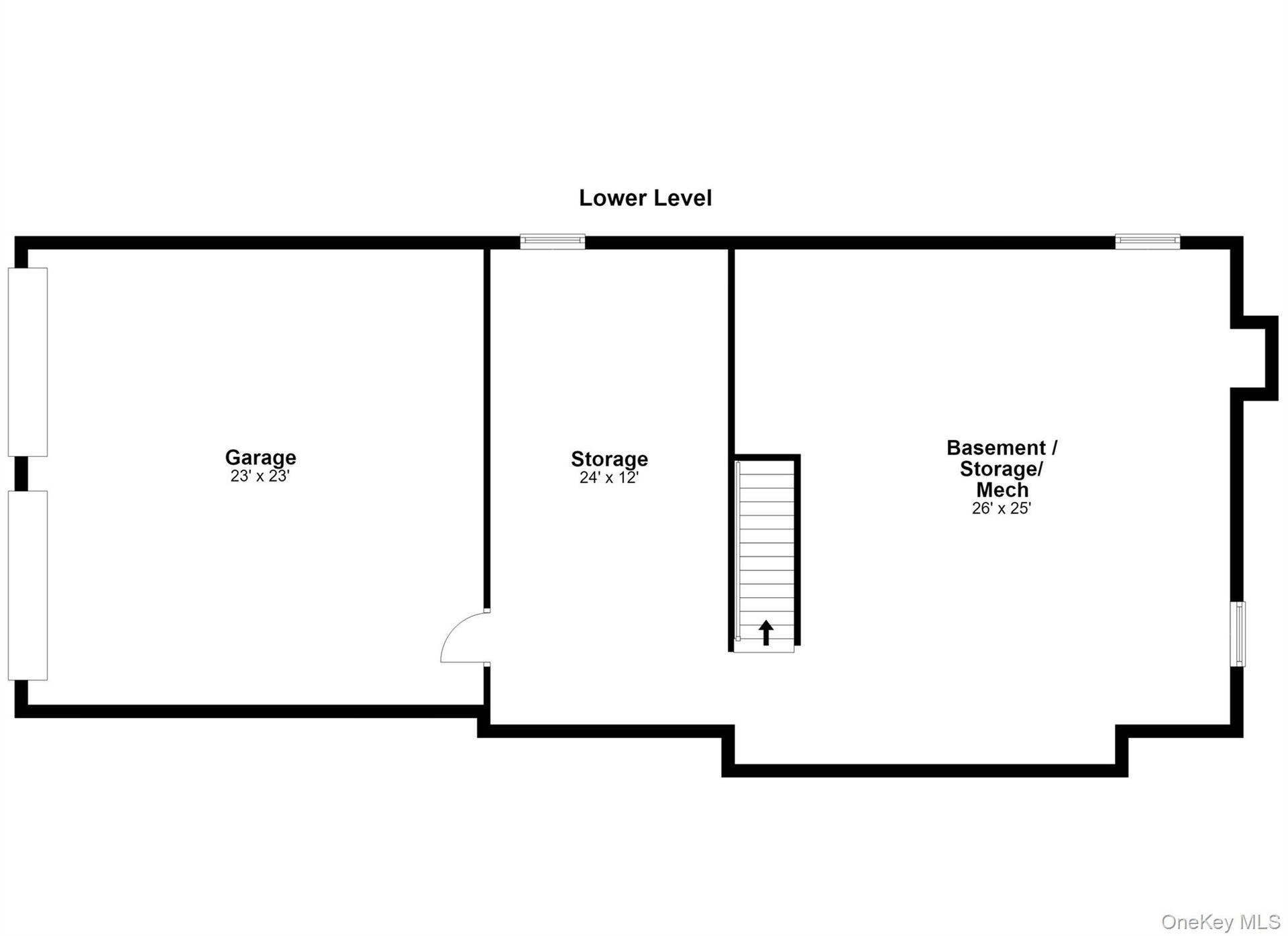 lower level floor plan