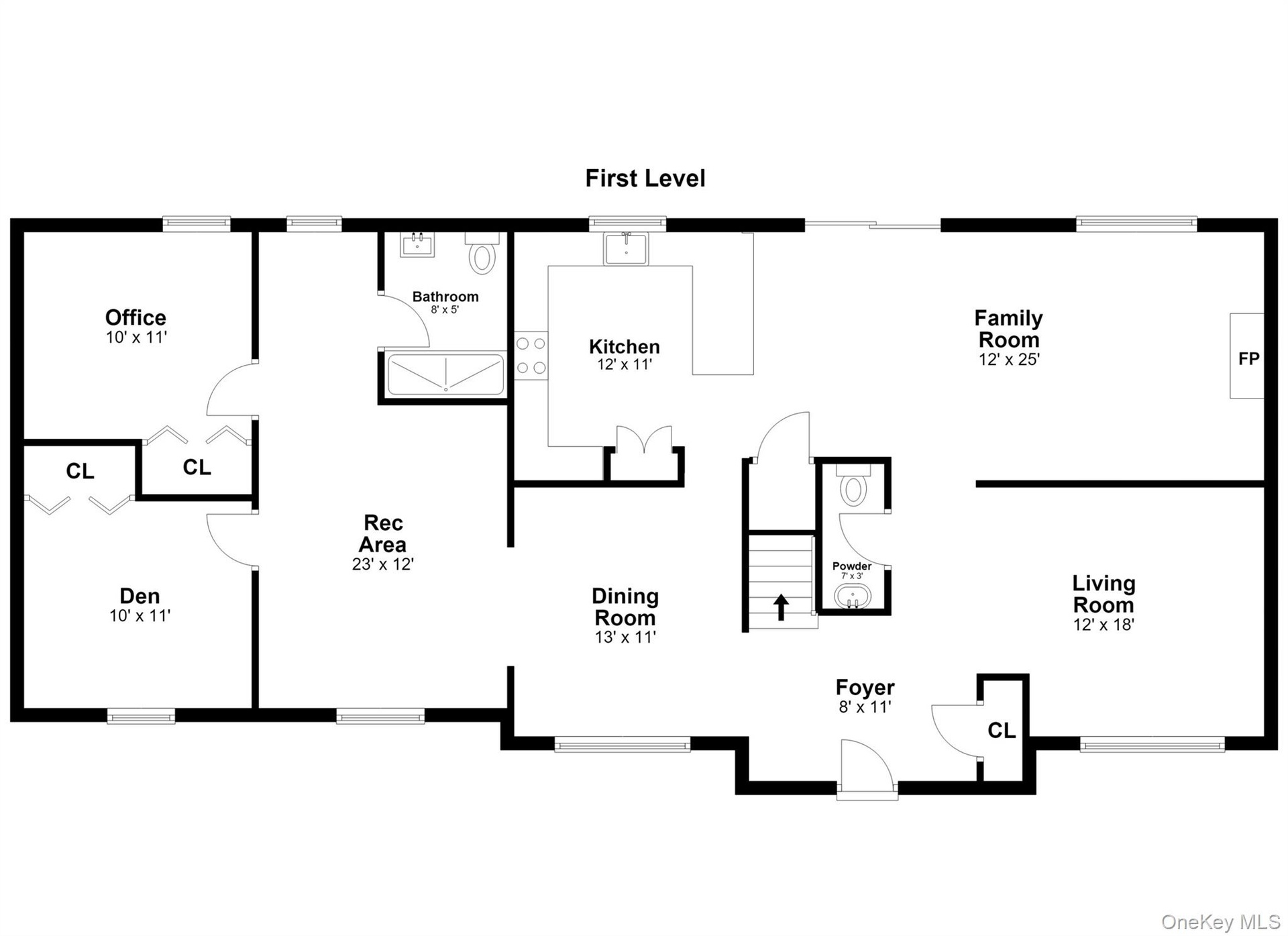 1st level floor plan