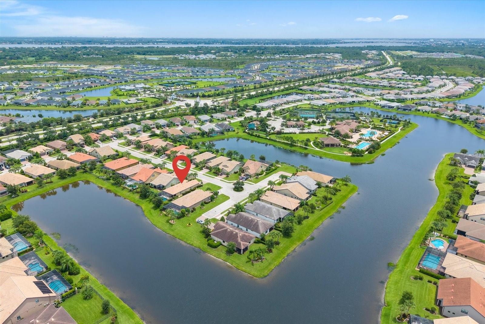 Community Setting with Scenic Water Views