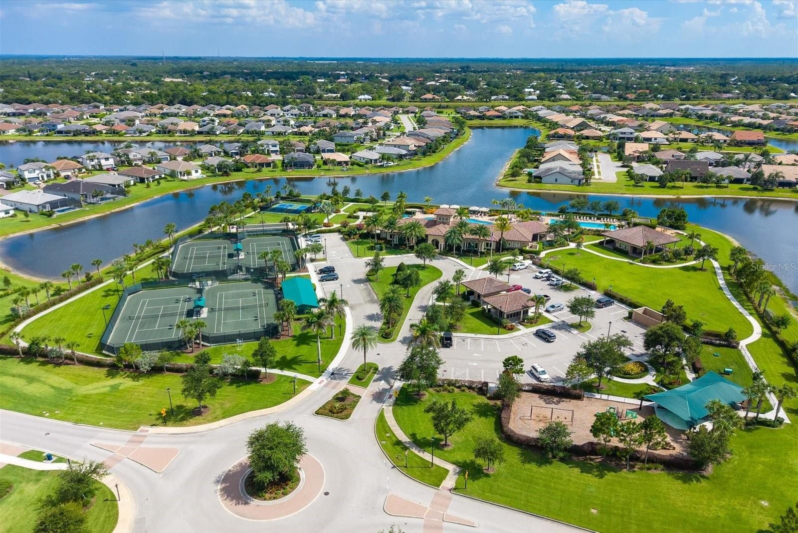 Aerial View of the Community’s Extensive Amenities