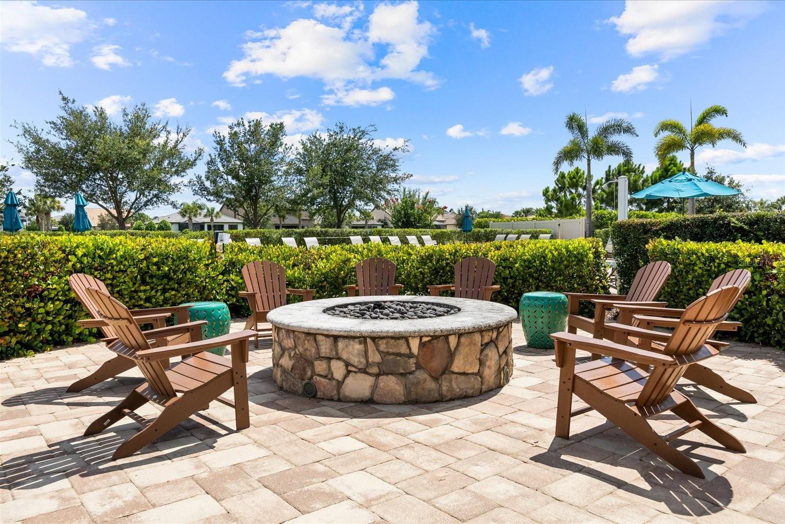Inviting Fire Pit for Relaxing and Socializing