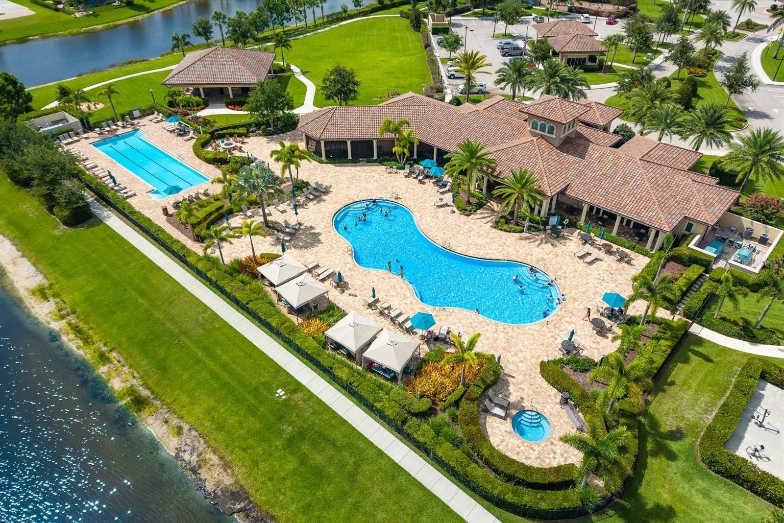 Aerial View of the Community’s Expansive Amenity Center