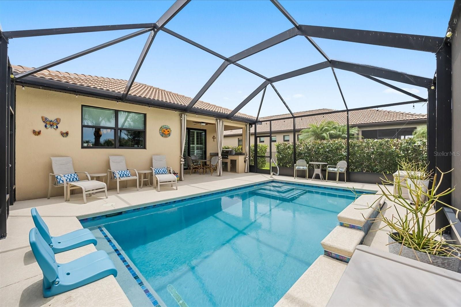 Private Screened Pool with Covered Lanai