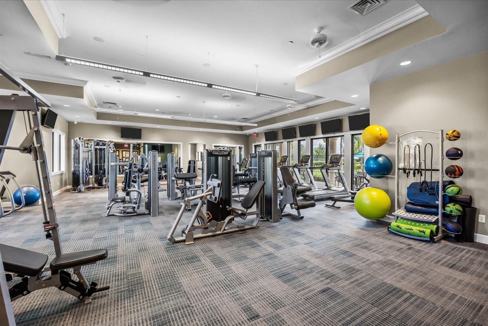 Fully Equipped Fitness Center with Modern