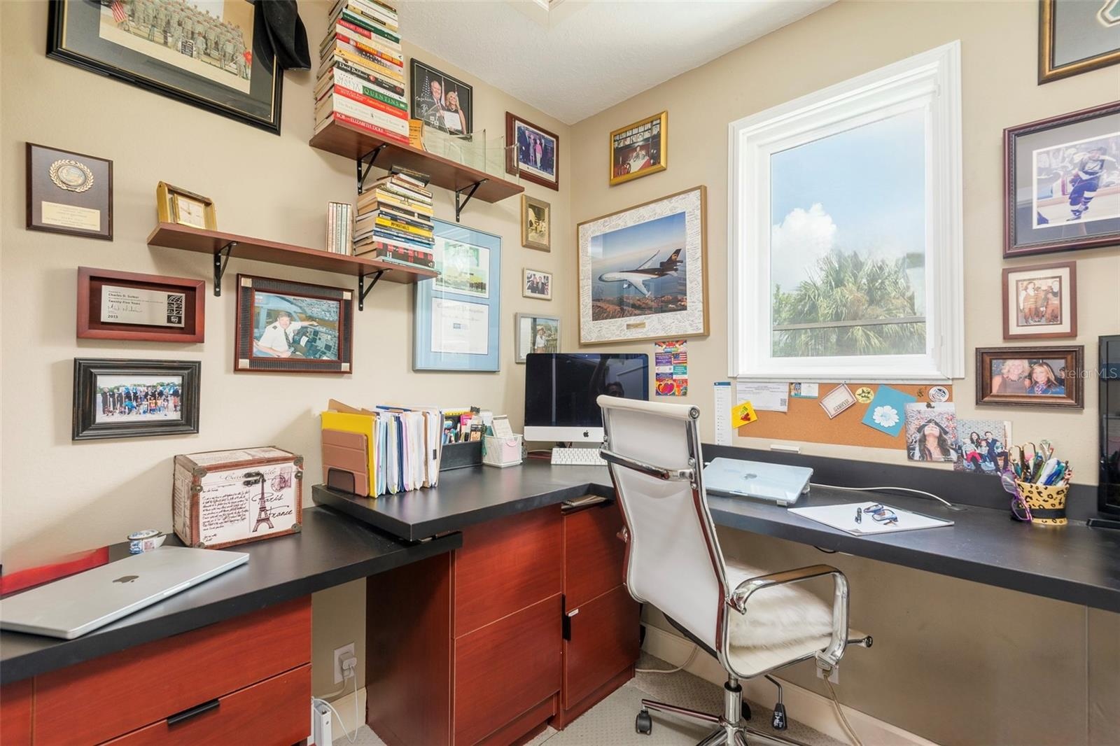 Second floor built in office