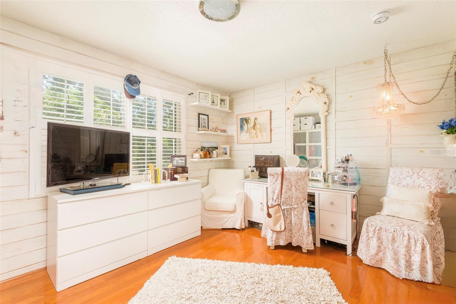 Second floor bedroom 2, currently designed as a dressing room