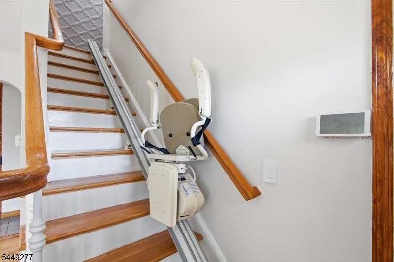 Chairlift on stairs