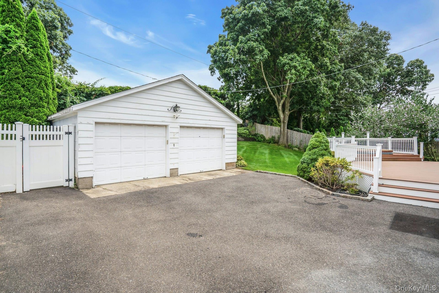 Detached Garage with 2 bays.