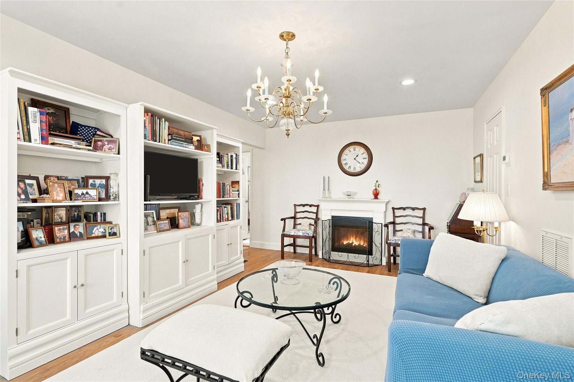 Living Rom showcasing Entertainment Center
