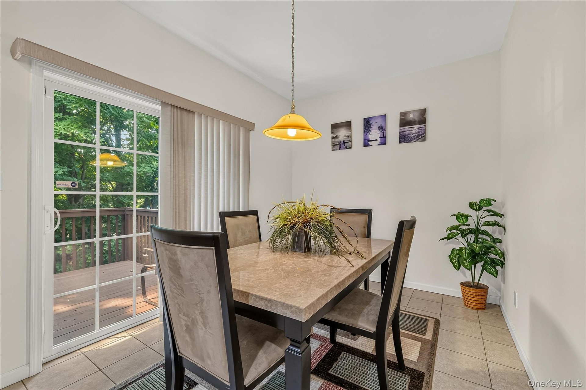 The breakfast nook is great for casual meals.