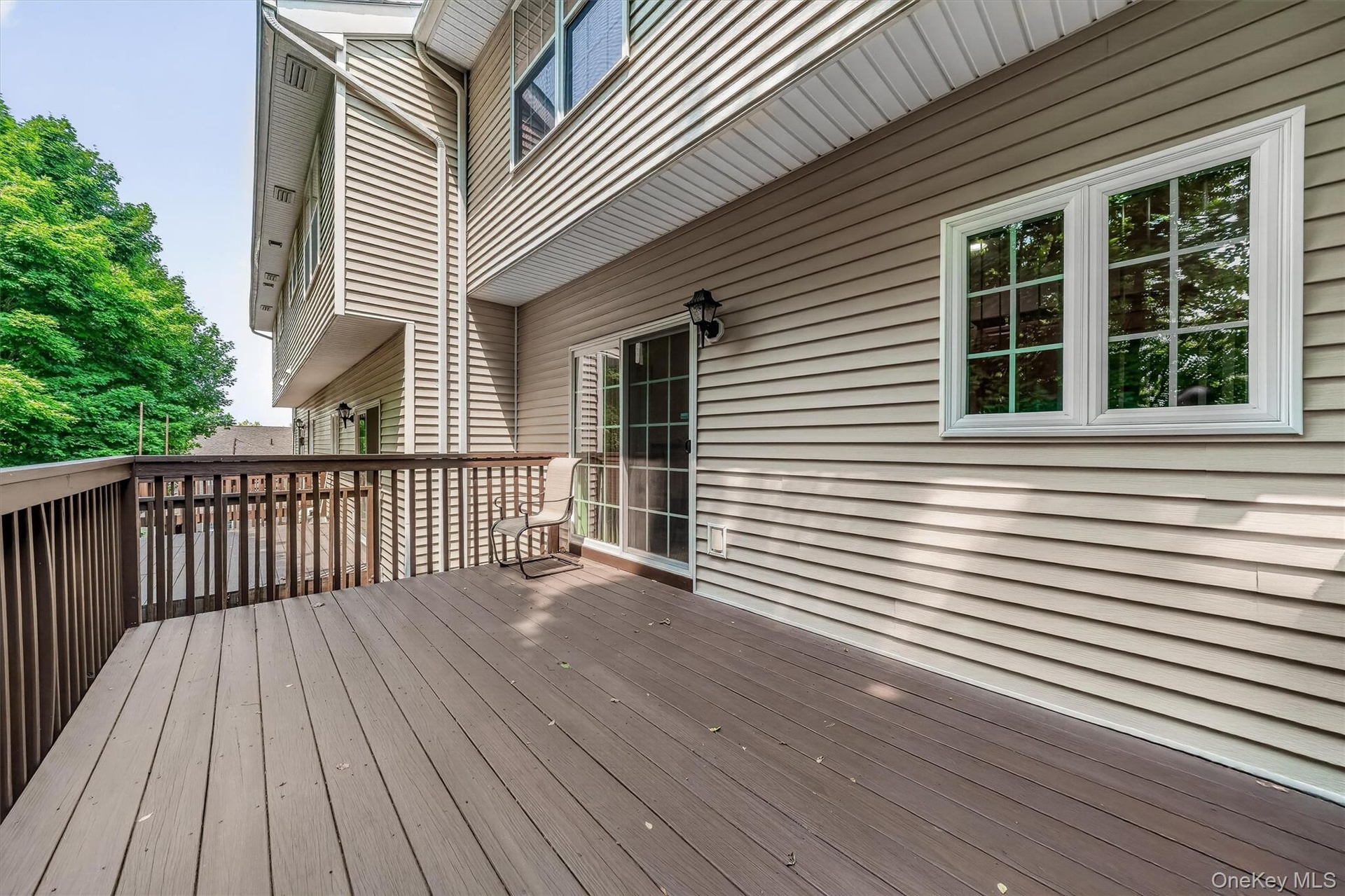 Enjoy morning coffee or dining outside.