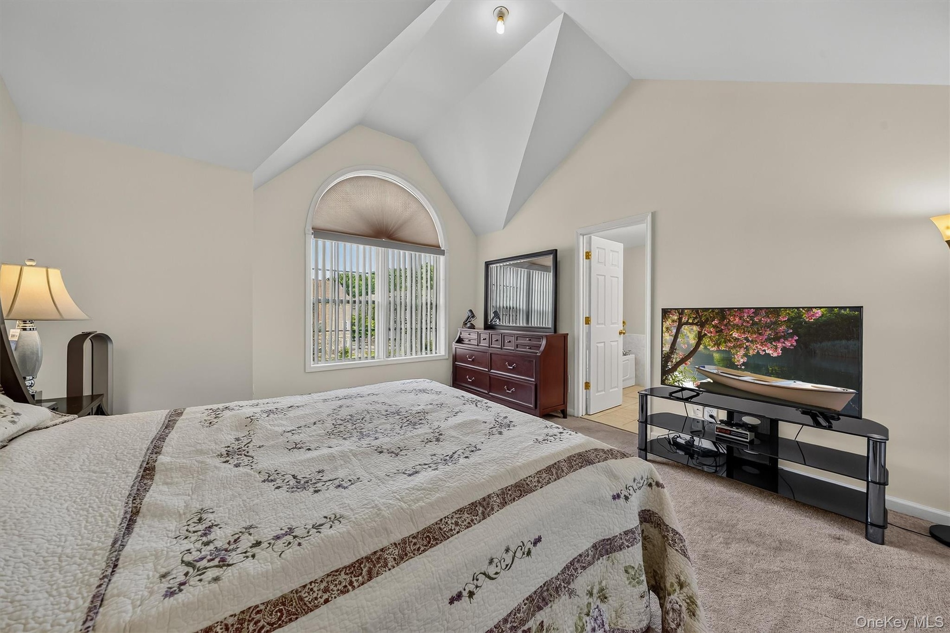 This room can easily fit a king bed.