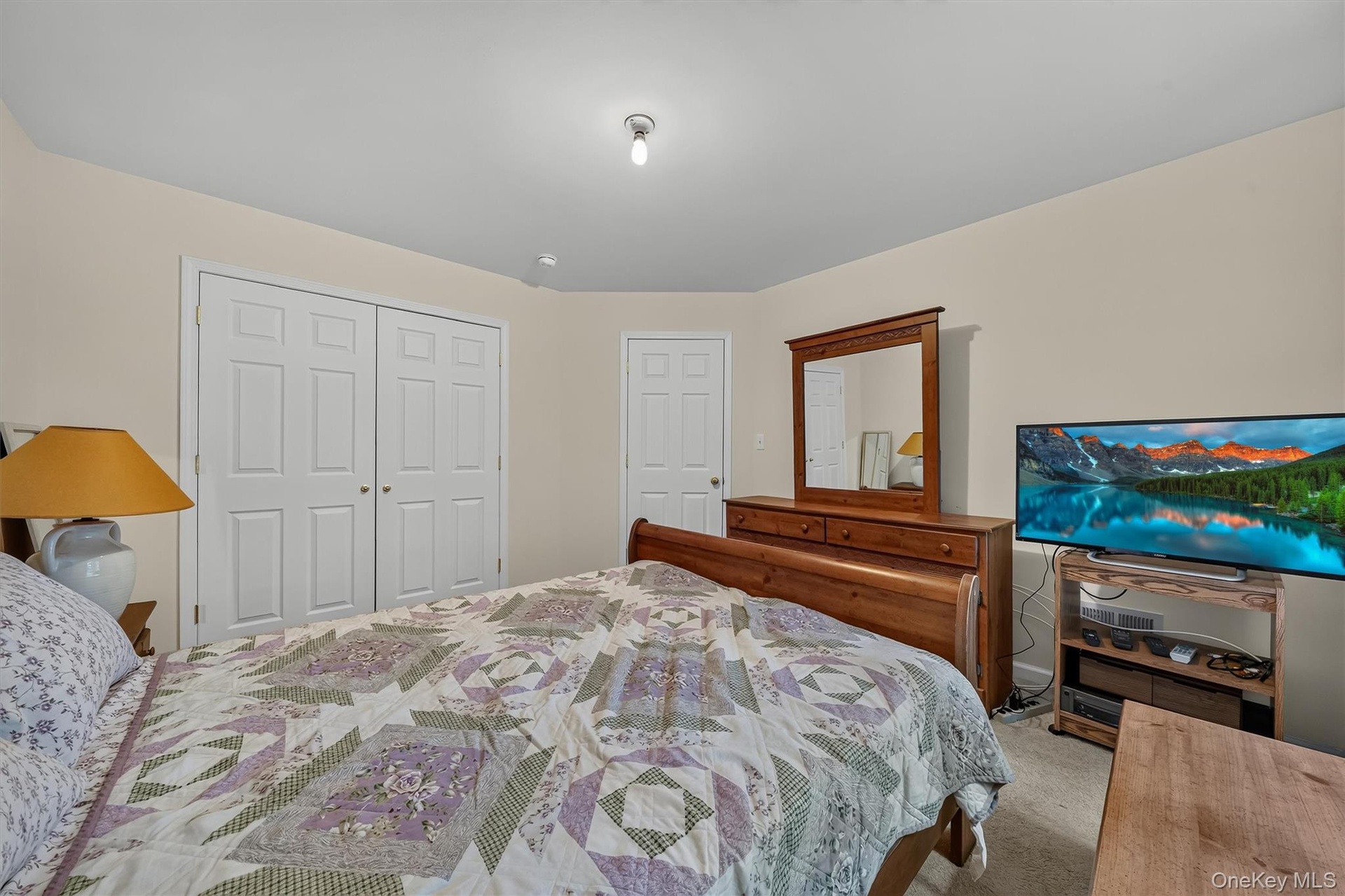 There is plenty of closet space in this room.