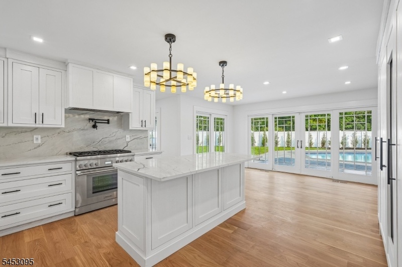 Kitchen view of the pool