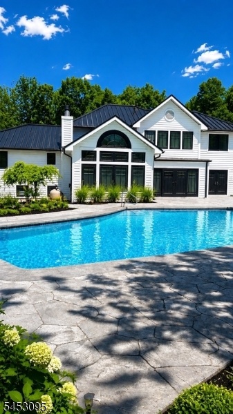 Back, Pool, Metal Roof