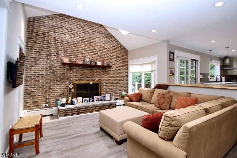 Family Rm w/skylight & Frpl