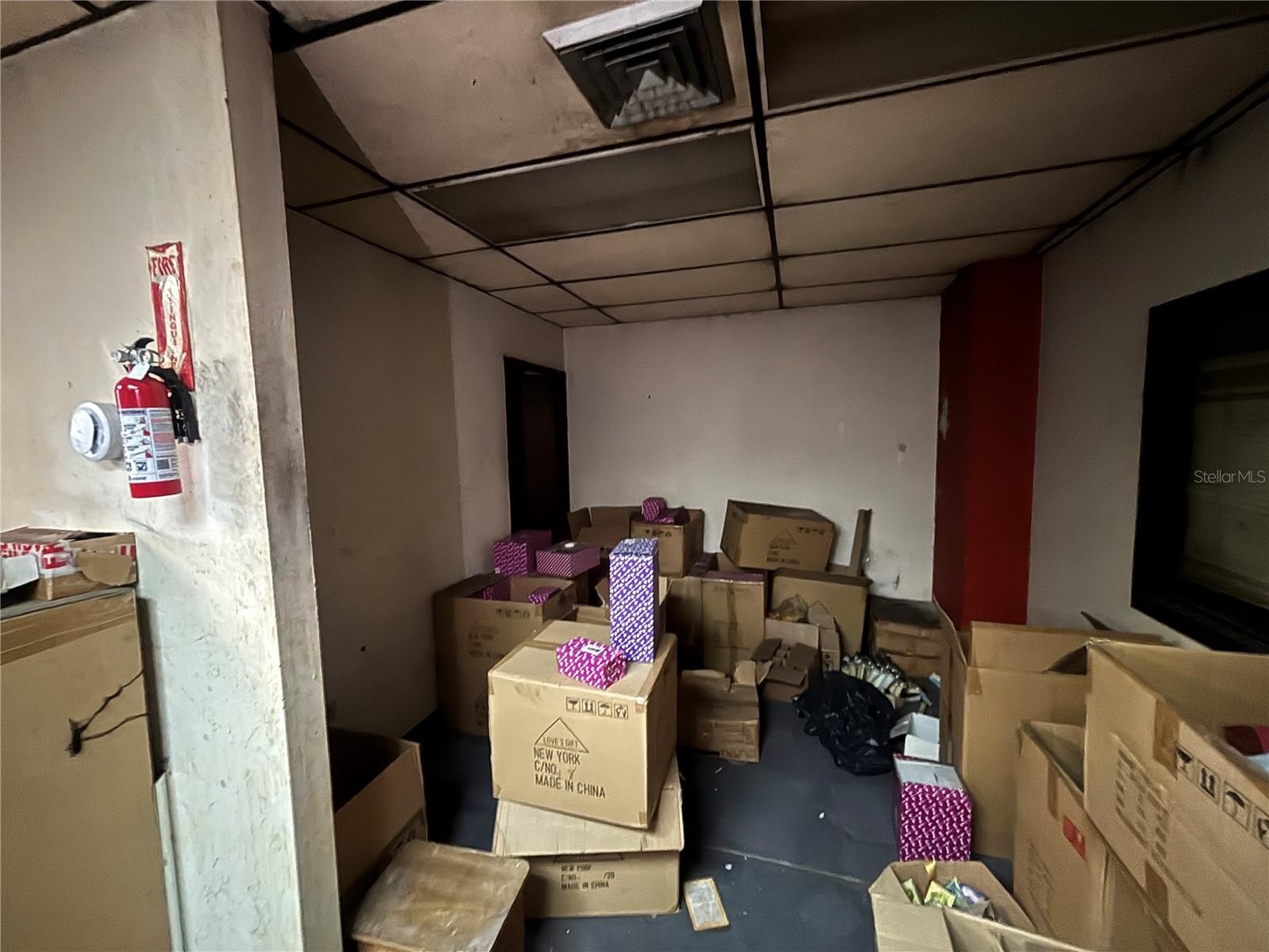 The rest of the floor has unused office space with drywall/sheet rock/gypsum partitions that can be removed to create a large open layout.