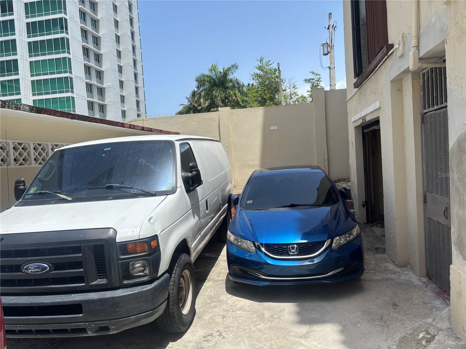 There is also space for two additional vehicles in front of the garage.